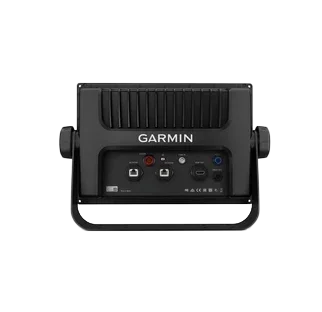 GPSMAP 1222 Touch marine chartplotter by Garmin, black device with back-panel ports and Garmin logo
