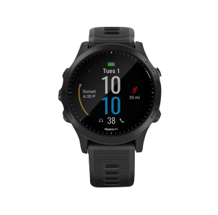 Garmin Forerunner 945 smartwatch, black GPS fitness watch, Garmin Certified Refurbished