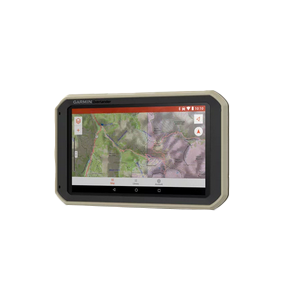 Garmin Overlander GPS navigation system, certified refurbished; rugged beige chassis with map display