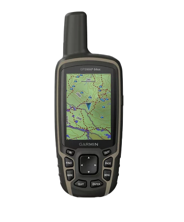 Garmin GPSMAP 64sx handheld GPS with map display, black/olive rugged case (010-02258-10)