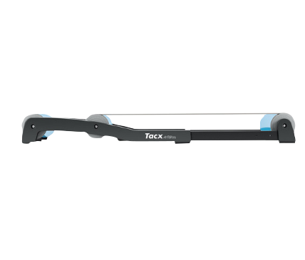 Tacx Antares indoor bike trainer with black frame and blue accents (Garmin Antares T1000)