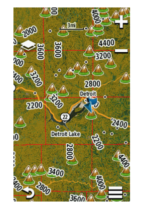 Garmin Huntview Plus Map New Mexico microSD card (010-12428-03), topo terrain map display