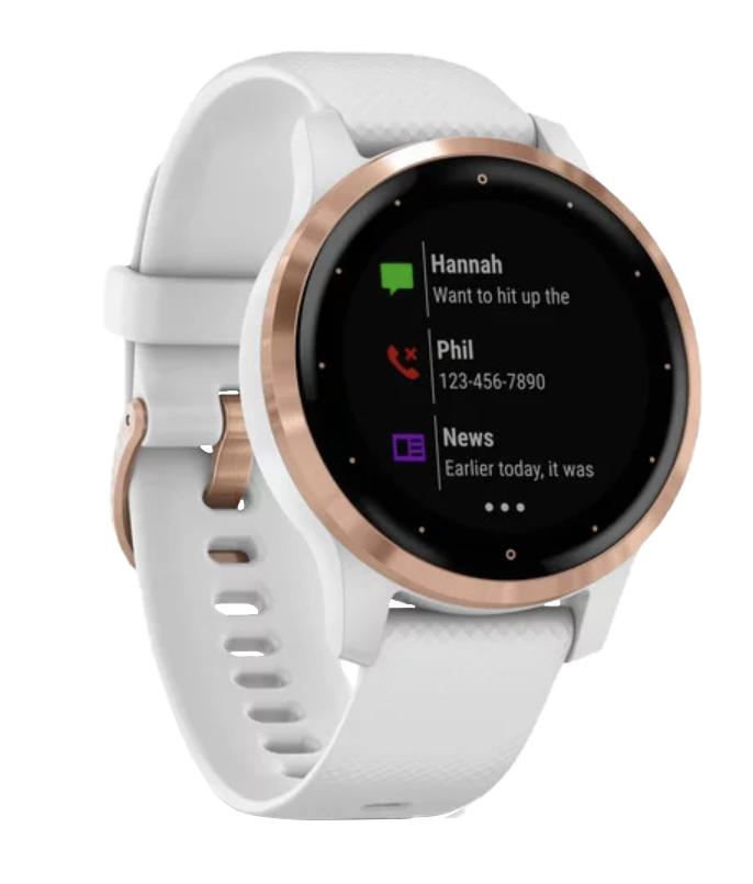 Garmin Vivoactive 4S - Rose Gold with White Band (010-02172-21) by Garmin