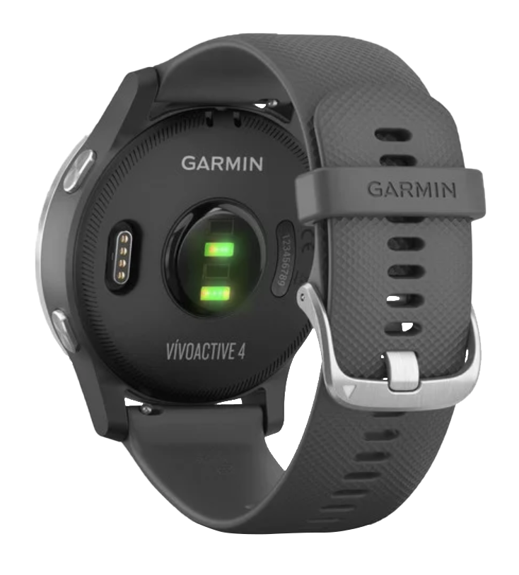 Garmin Vivoactive 4 - Silver with Shadow Gray Band (010-02174-01) by Garmin