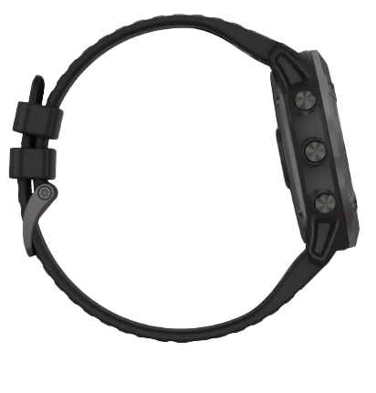 Garmin Fenix 6X Pro Solar Titanium Carbon Gray DLC with Black Band (010-02157-20) by Garmin