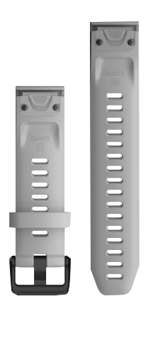 Garmin Quickfit 20 Watch Band Powder Gray Silicone (010-12866-00) by Garmin