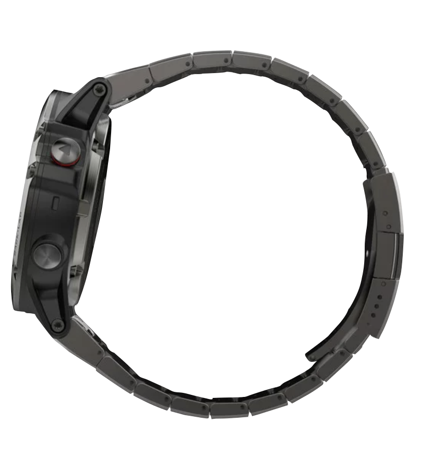 Garmin Fenix 5X slate gray sapphire with metal band, GPS smartwatch (Certified Refurbished)