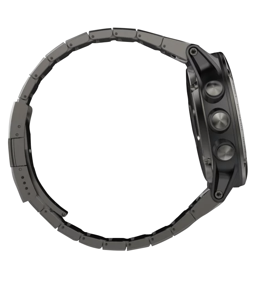 Garmin Fenix 5X GPS Smartwatch, slate gray with sapphire glass and metal band, refurbished