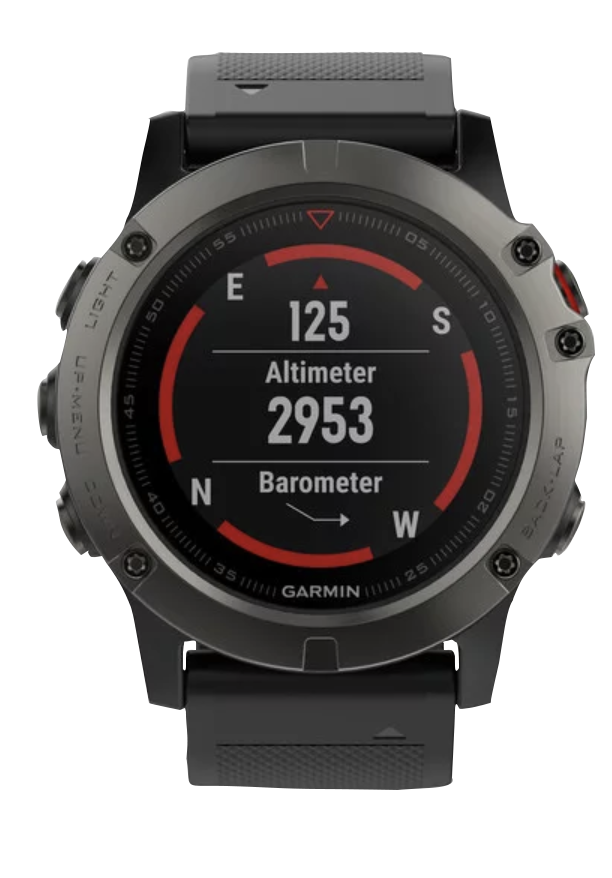 Garmin Fenix 5X, Slate Gray Sapphire w/ Black Band, GPS Smartwatch (Garmin Certified Refurbished) by Garmin
