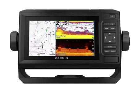 Garmin ECHOMAP 65cv UHD chartplotter with Canada LakeVU g3 and GT24UDH-TM transducer