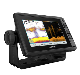 Garmin ECHOMAP 74cv UHD marine chartplotter with U.S. BlueChart g3 and GT24UHD-TM transducer
