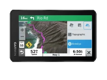Garmin Zumo XT GPS navigation system in black with map display and route guidance