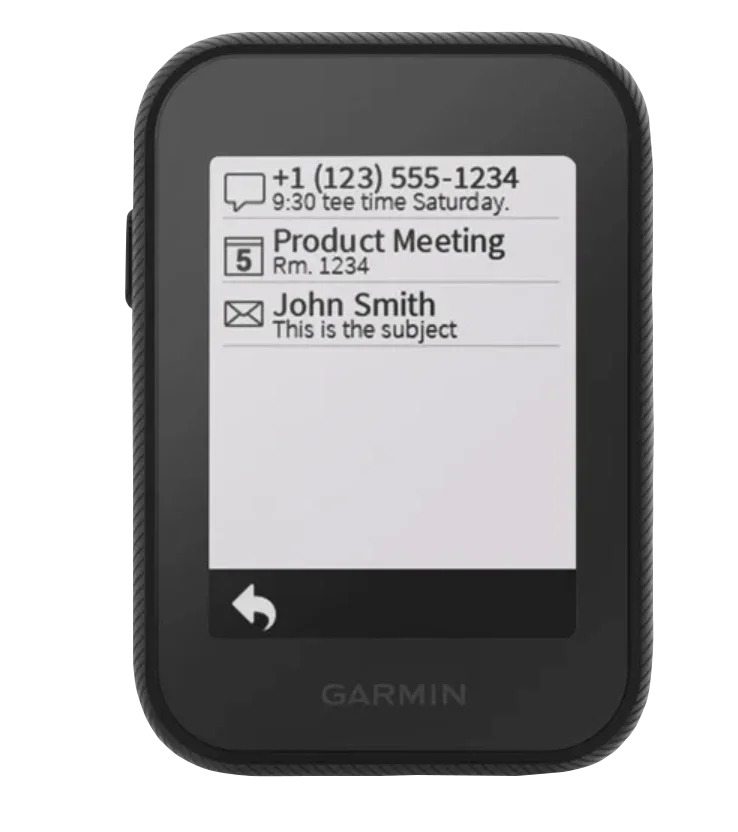 Garmin Approach G30 handheld golf GPS and rangefinder, certified refurbished, black.
