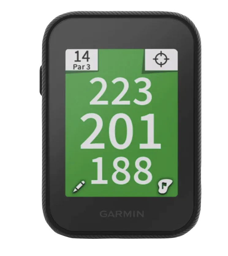Garmin Approach G30 handheld golf GPS & rangefinder, certified refurbished, black with green yardage display