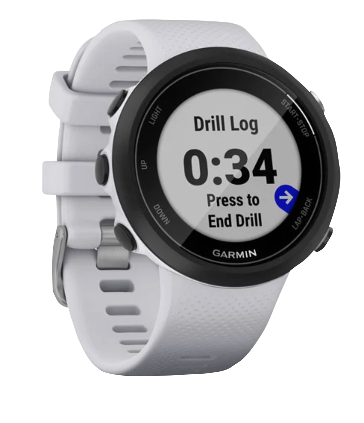 Garmin Swim 2 Whitestone smartwatch with white silicone strap
