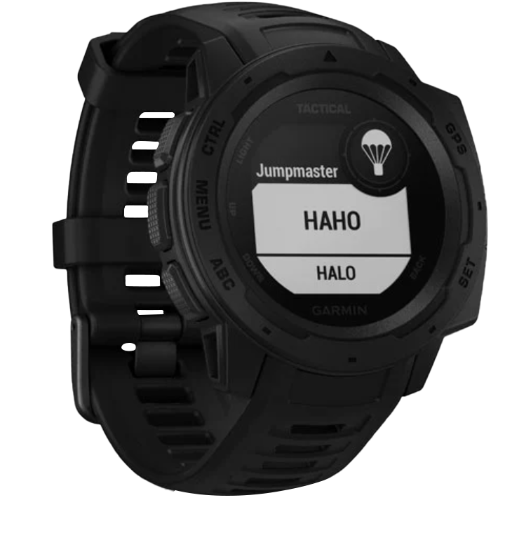 Garmin Instinct Tactical smartwatch, black, certified refurbished