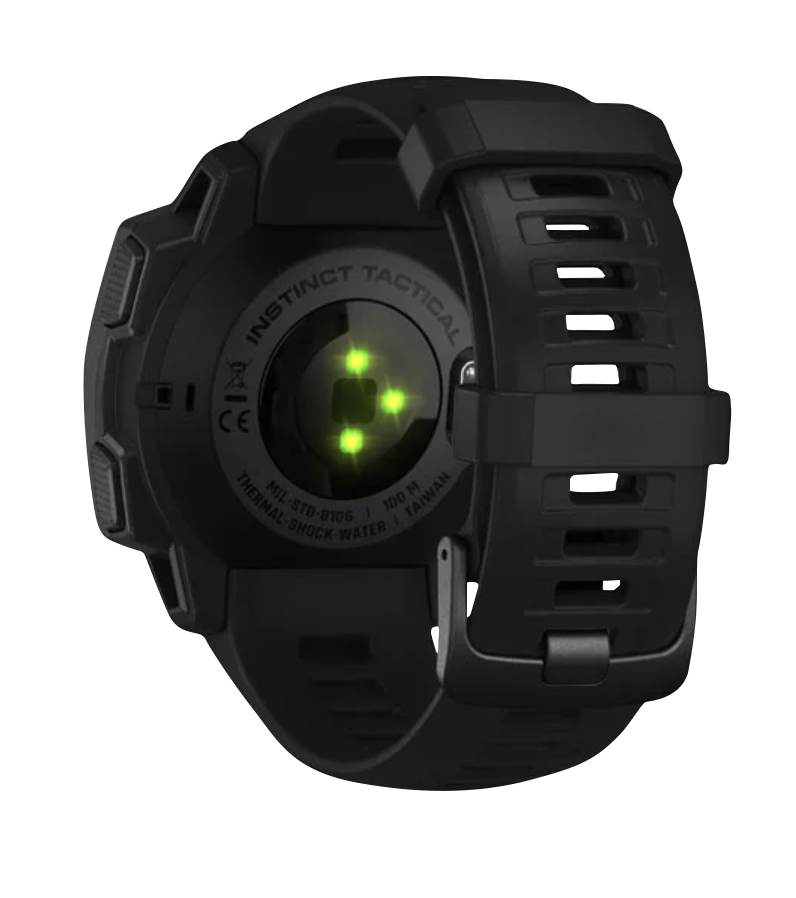 Garmin Instinct Tactical GPS smartwatch, black, certified refurbished