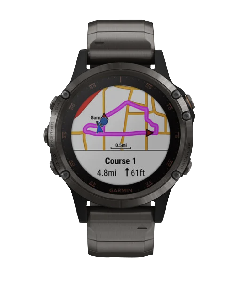 Garmin Fenix 5 Plus Sapphire Carbon Gray DLC Titanium (010-01988-02) by Garmin