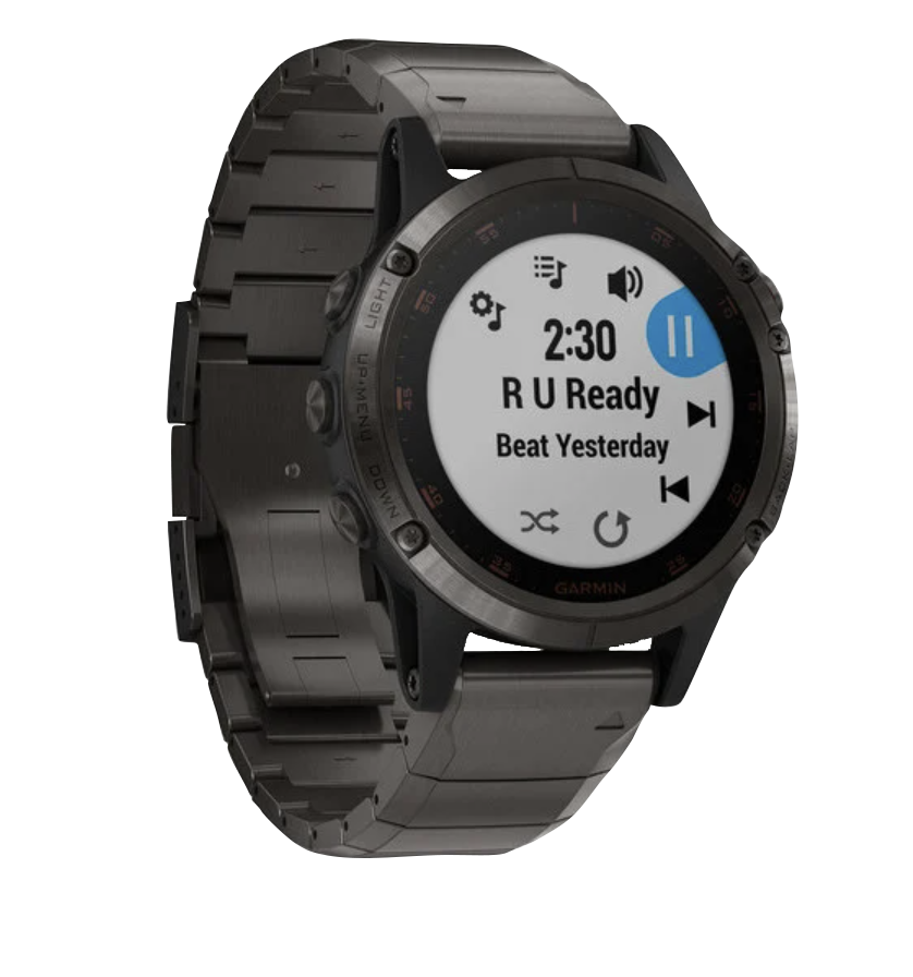 Garmin Fenix 5 Plus Sapphire Carbon Gray DLC Titanium (010-01988-02) by Garmin