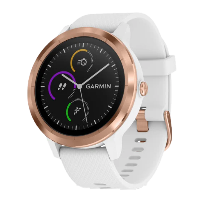Garmin Vivoactive 3, White w/ Rose Gold, GPS Smartwatch (Garmin Certified Refurbished) by Garmin