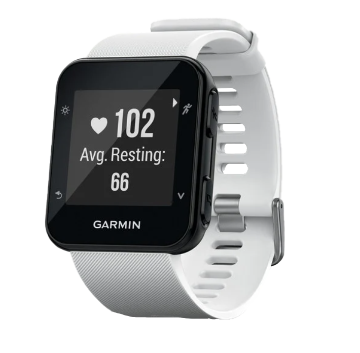 Garmin Forerunner 35 white GPS smartwatch for runners, certified refurbished