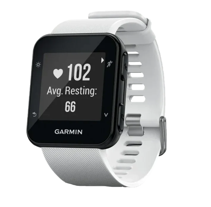 Garmin Forerunner 35 white GPS smartwatch for runners, certified refurbished
