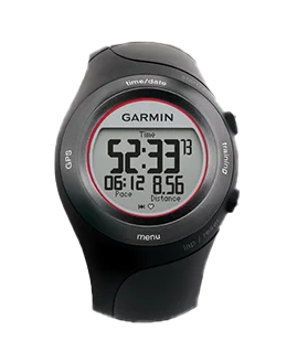 Garmin Forerunner 410 GPS smartwatch for runners, black with red bezel, refurbished