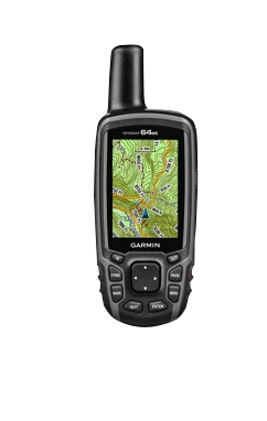 Garmin GPSMAP 64st handheld outdoor/trail GPS with TOPO maps, black, certified refurbished