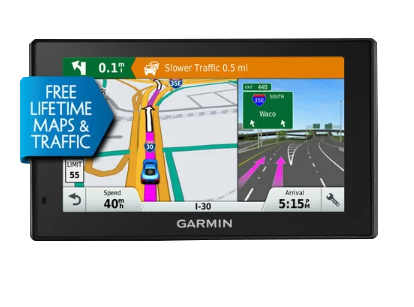Garmin DriveSmart 50LMT GPS navigator, 5-inch touchscreen, black refurbished with free lifetime maps & traffic sticker