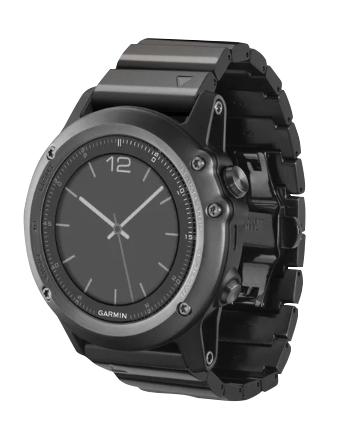 Garmin Fenix 3 Sapphire GPS smartwatch with black metal band (refurbished)