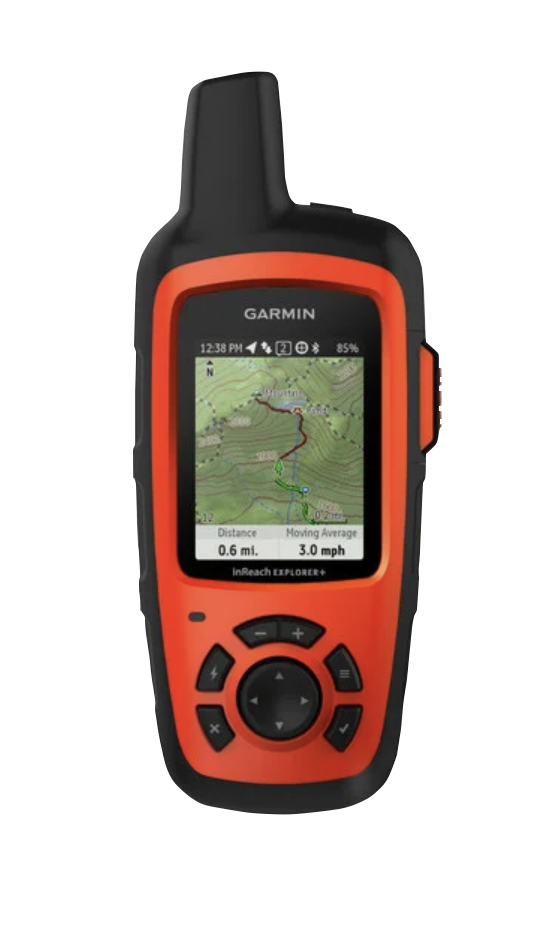 Garmin inReach Explorer+, Rugged & Lightweight GPS Satellite Communicator w/ InReach & SOS (Garmin Certified Refurbished) by Garmin