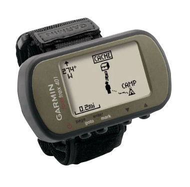 Garmin Foretrex 401 rugged GPS smartwatch, olive case with black strap, refurbished