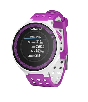 Garmin Forerunner 220, White & Violet, Fitness GPS Smartwatch for Runners (Garmin Certified Refurbished) by Garmin