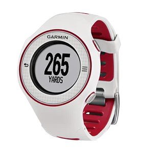 Garmin Approach S3 Golf GPS Smartwatch with white and red accents