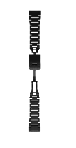 QuickFit 26 Watch Bands - Carbon Gray DLC Titanium Band (010-12580-00) by Garmin