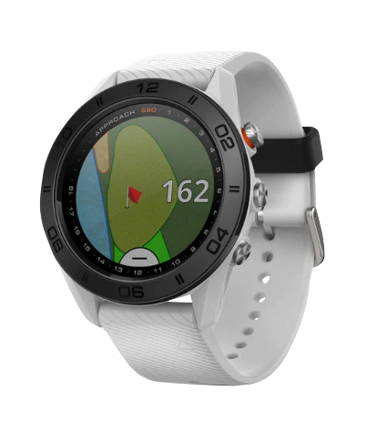 Garmin Approach S60 white golf GPS smartwatch with rangefinder