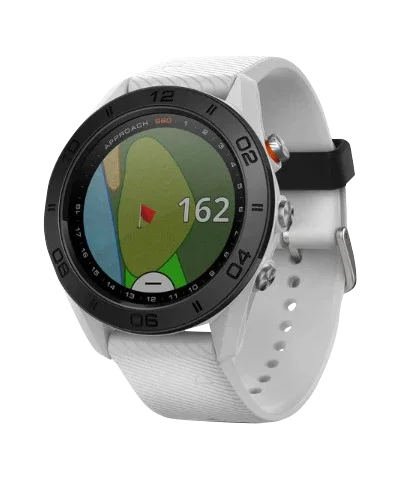 Garmin Approach S60 white golf GPS smartwatch with rangefinder