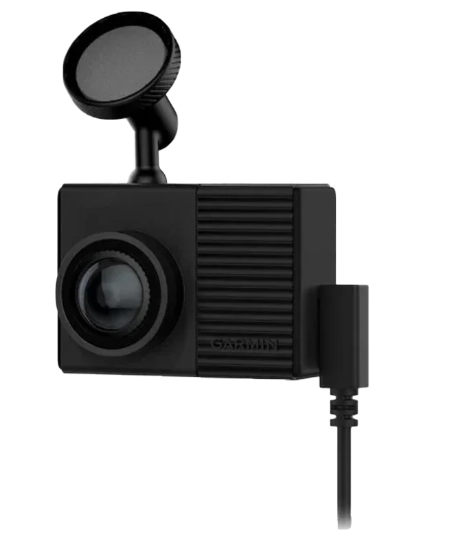 Garmin Dash Cam 66W, certified refurbished black dash camera with suction mount