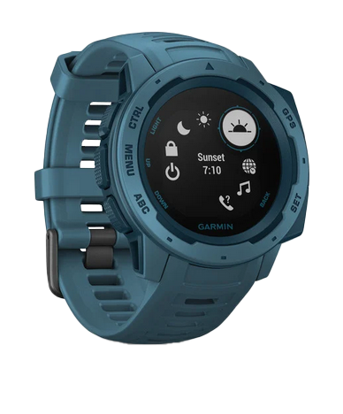 Garmin Instinct, Lakeside Blue, Rugged GPS Smartwatch (Garmin Certified Refurbished) by Garmin