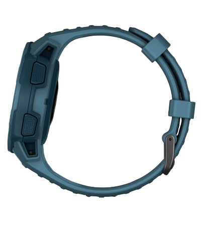 Garmin Instinct Lakeside Blue rugged GPS smartwatch, certified refurbished