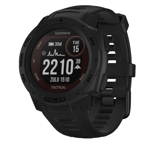 Garmin Instinct Solar Tactical Edition, Black, Rugged GPS Smartwatch (Garmin Certified Refurbished) by Garmin