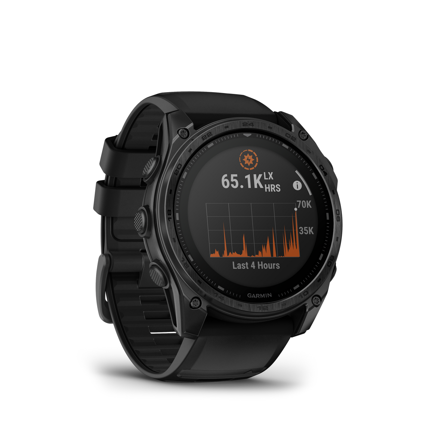 Garmin Tactix 8 Solar Elite smartwatch, 51mm, black rugged bezel