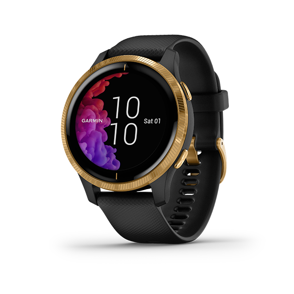 Garmin Venu, Black/Gold (Garmin Certified Refurbished) by Garmin