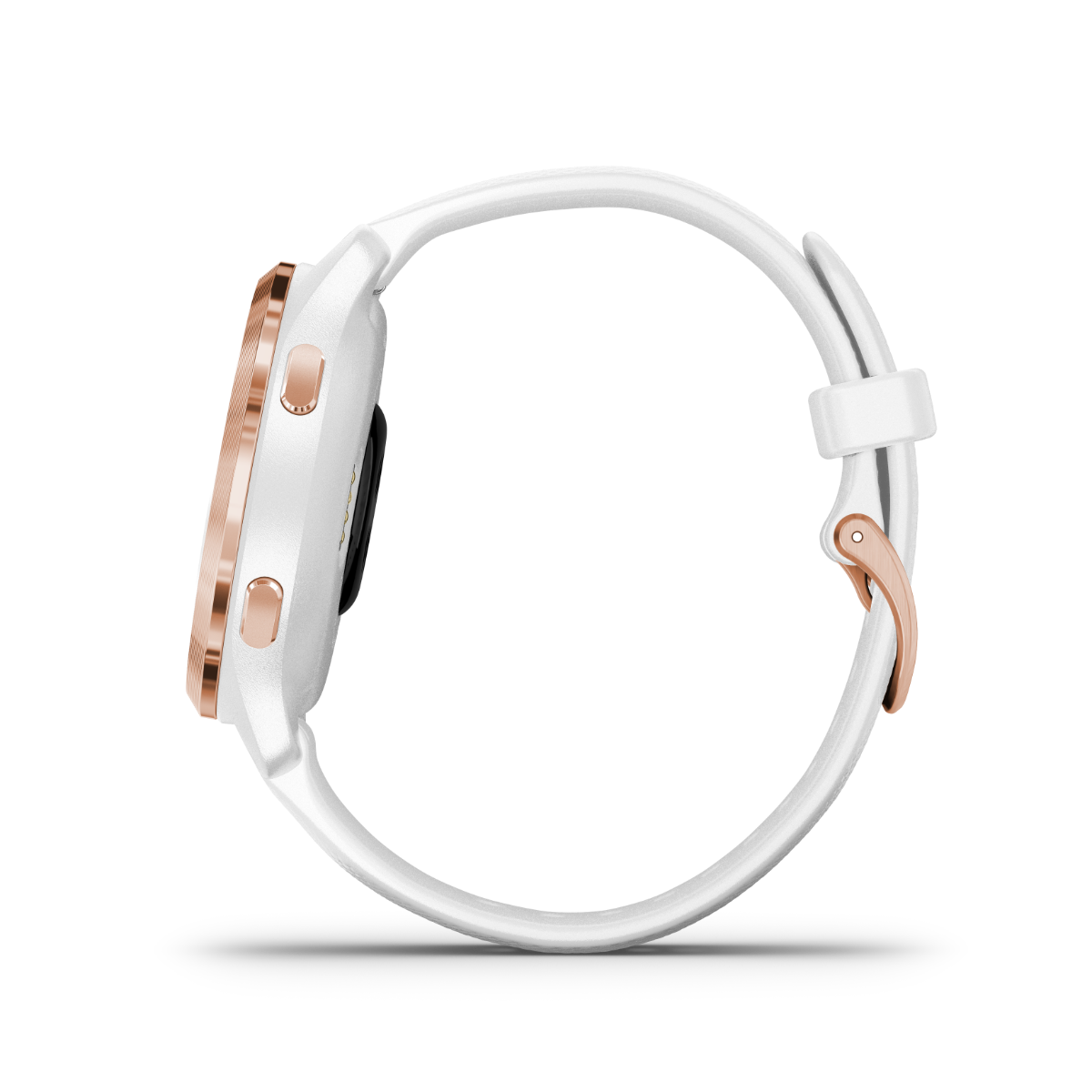Garmin Venu 2S, Rose Gold Bezel with White Case and Silicone Band (010-02429-03) by Garmin