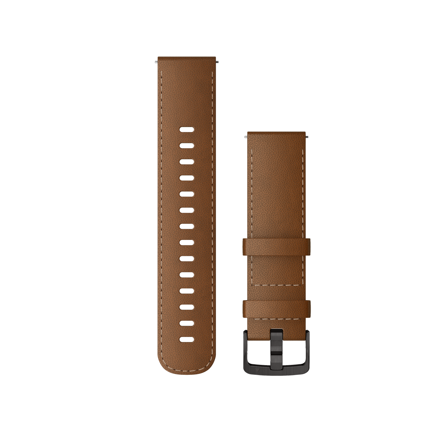 Garmin Venu 4 45mm smartwatch kit with slate body, brown leather bands and black silicone strap