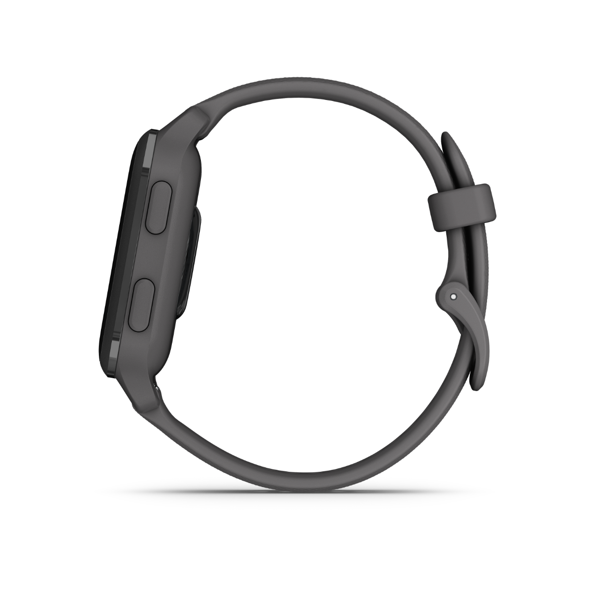 Garmin Venu Sq 2 smartwatch with slate aluminum bezel and shadow gray silicone band