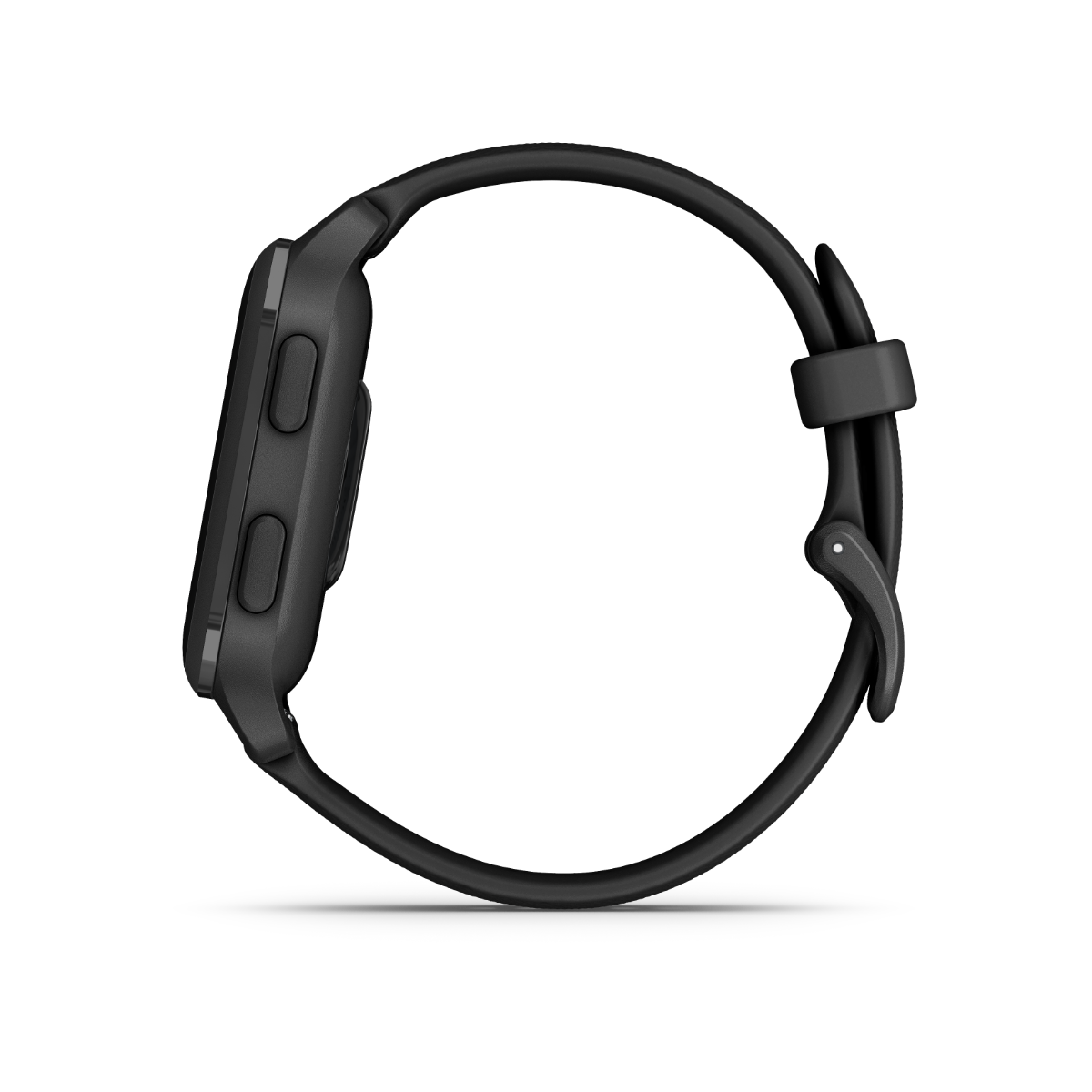 Garmin Venu Sq 2 Music smart watch with slate aluminum bezel and black silicone band