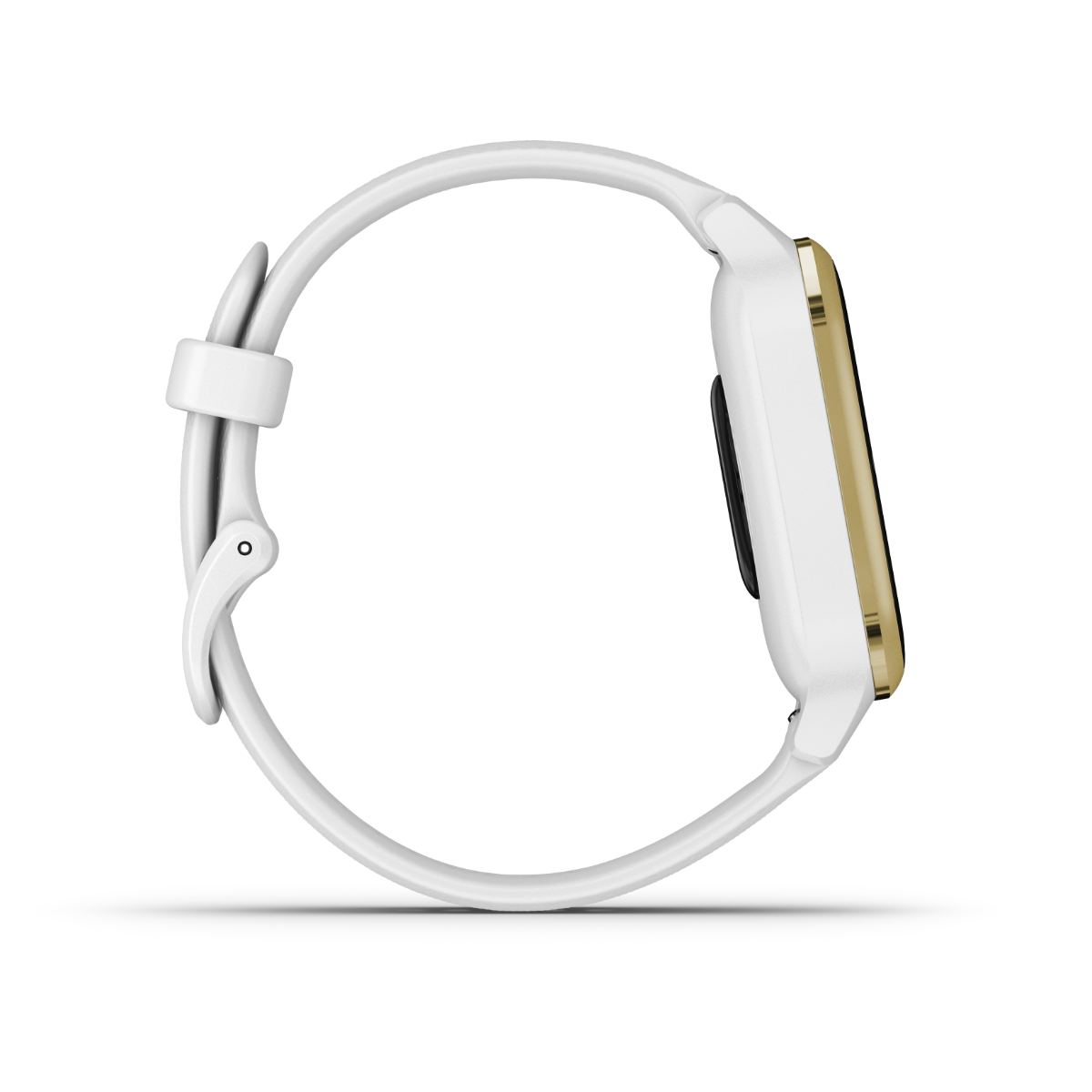 Garmin Venu Sq smartwatch, white with light gold bezel