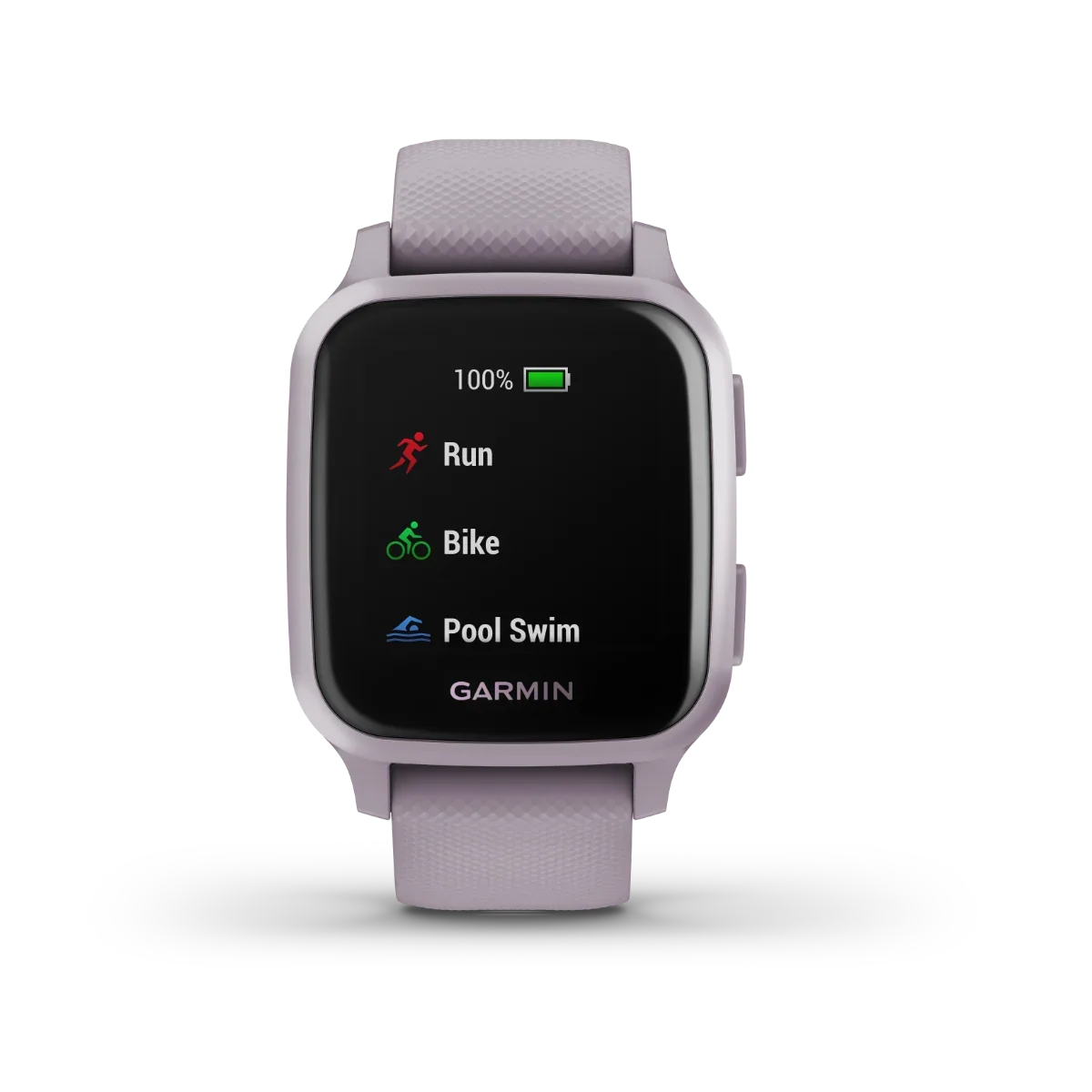 Garmin Venu Sq smartwatch, Orchid with metallic orchid bezel