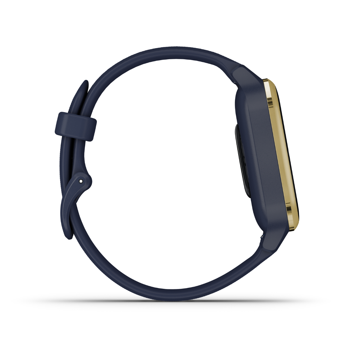 Garmin Venu Sq Music GPS Smartwatch navy band with light gold bezel